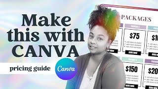 How to Make Price List on Canva NEW UPDATE November 2022 [upl. by Ayarahs896]