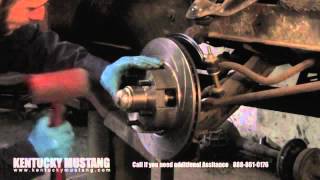 Drum to Disc Brake Conversion from Kentucky Mustang [upl. by Lundin]