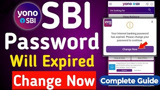 Yono SBI Internet Banking Login Password Will Expire  SBI net banking login password FORGOT [upl. by Rafferty37]