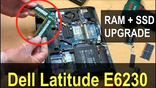 Dell Latitude E6230 HDD to SSD Upgrade  Dell Latitude E6230 Upgrading RAM [upl. by Auliffe625]