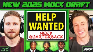 2025 MOCK DRAFT  QB Options For Browns Giants Jets  NFL Stock Exchange [upl. by Ysnat71]