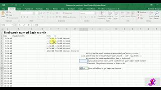 How to find week number of month [upl. by Onnem]