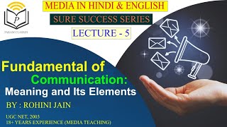 Communication  meaning and its elements [upl. by Naahsar267]