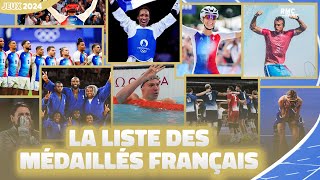 JO 2024  La liste complète des médaillés français bravo aux athlètes [upl. by Ibed]