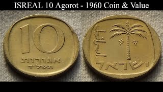 ISREAL 10 Agorot  1960 Coin amp Value [upl. by Moore749]