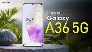 Samsung Galaxy A36 5G First Look Design Key Specifications Features  Samsung GalaxyA36 5g [upl. by Htnicayh]