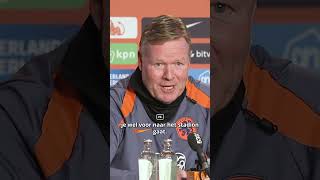 Lang heeft een uitstekende indruk achtergelaten op Ronald Koeman 👏🏻 oranje noalang lang koeman [upl. by Maren381]