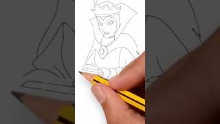 Draw the Evil Queen  Disney Snow White [upl. by Kalvin]