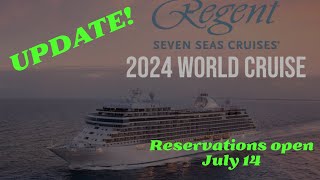 Regent Seven Seas 2024 World Cruise Update [upl. by Leah]