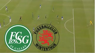 St Gallen 22 Winterthur FC Highlights  Swiss Super League 202425 [upl. by Bibi744]