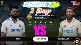 2 Day CRICKET 24 Test Match Series INDIA VS New Zealand Watch Now Guys gameonfire cricket [upl. by Hamnet]