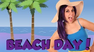 Beach Day Game for Kids on Tea Time with Tayla [upl. by Anniram]