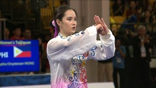 Agatha Wong wins GOLD in Wushu Taijiquan event  2019 SEA Games [upl. by Arie]