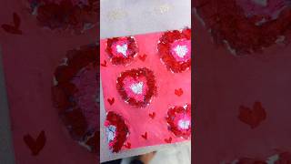 Heart painting newvideo youtubeshorts shorts fantasticartandcraftideasytshorts [upl. by Brouwer]