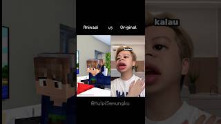 Animasi VS Original Ketika Odo Pergi Ke Rumah Sakit animasi minecraft indonesia [upl. by Vaules]