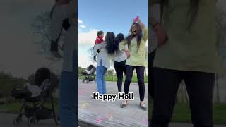 First Holi in London holi youtubeshorts london [upl. by Anahcra983]