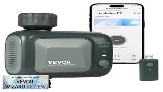 VEVOR WiFi Sprinkler Timer Single Outlet Smart Hose Faucet Water Timer Review [upl. by Nnylear620]