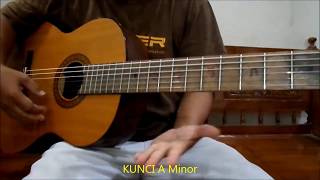 BELAJAR KUNCI GITAR MINOR Am Bm Cm Dm Em Fm Gm [upl. by Desdee]