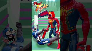 Spider man vs Captain America  Marvel Toys shorts funny [upl. by Lisle]