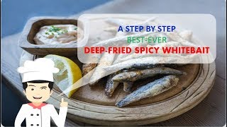 Delicious British DEEP FRIED SPICY WHITEBAIT [upl. by Marv]