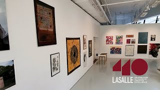 LASALLE40 Charity Art Auction preview exhibition walkthrough [upl. by Zippora]