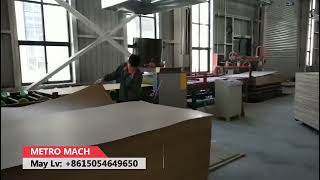 Woodworking Automatic Wood Veneer Glue Spreader Machine Line with auto vacuum adsorption infeeding [upl. by Menon]