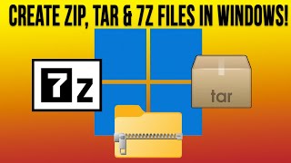 Create Zip TAR and 7z Files Natively with File Explorer in Windows 11 [upl. by Iidnarb]