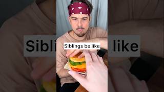 How to enjoy BURGER with your sibling properly😎❤️🍔 CHEFKOUDY [upl. by Odla94]