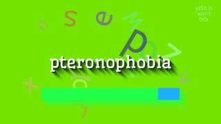 HOW TO SAY PTERONOPHOBIA [upl. by Ahtivak]