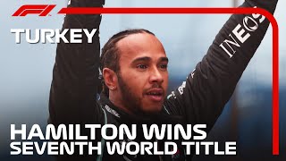 Lewis Hamilton Celebrates Winning His SEVENTH World Title  2020 Turkish Grand Prix [upl. by Ashia]