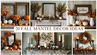 20 Fall Mantel Decor Ideas to Transform Your Space [upl. by Selwin]