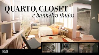 IDEIAS PARA QUARTO CLOSET E BANHEIRO [upl. by Noy]