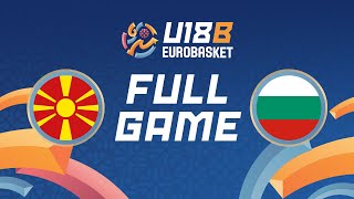 Group Phase  MKD v BUL  Full Basketball Game  FIBA U18 Womens EuroBasket 2024 Division B [upl. by Aicittel152]