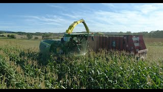 Récolte de maïs à la Ferme Joël Lavoie [upl. by Nemzzaj]