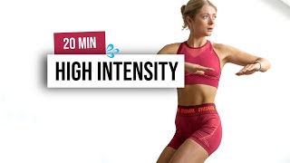 20 MIN QUICK HIIT Workout  No Equipment  BOOST YOUR MOOD  Home Workout [upl. by Nomelihp950]