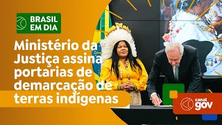 Ministério da Justiça assina portarias de demarcação de terras indígenas em São Paulo [upl. by Aihseym]