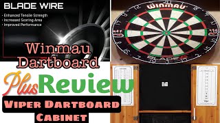 REVIEW Winmau Dartboard plus Viper Dartboard Cabinet What make these Items different from others [upl. by Nylaj356]