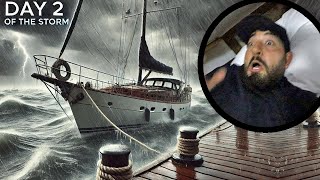 2 DAYS CAMPING in MASSIVE STORM ON A HAUNTED GHOST SHIP GONE WRONG [upl. by Yttisahc]