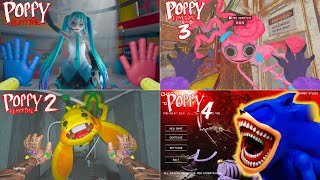 Poppy Playtime 1 vs 2 vs 3 vs 4 Which Has the MOST Terrifying Jumpscares [upl. by Aloap]