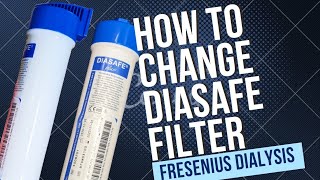 Dialysis Machine  Fresenius 4008S  How to changereplace Diasafe Filter  Bypass diasafe filter [upl. by Rayner]