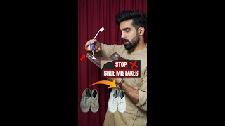 STOP❌ Shoe Mistakes👞 BUDGET CARE shorts shoes [upl. by Crowns562]