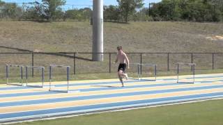 110m hurdles training Florida 9th April 2013 [upl. by Nileak]