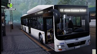 Trasa Gullstrom Grammar School  kontrola biletów  Bus Simulator 2 Man Lions City L A26 [upl. by Morganne654]