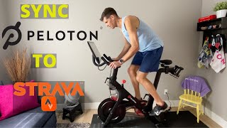 HOW TO SYNC YOUR PELOTON TO STRAVA [upl. by Akelahs]