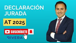 Declaraciones Juradas AT 2025 [upl. by Felipe]