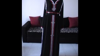 DIY Caftan marocain en velours Partie 15 avec patron PDF GRATUIT [upl. by Axela]