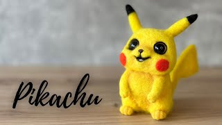 Learn to Needle Felt Pikachu  Pokémon DIY Craft Tutorial [upl. by Blatt552]