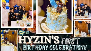 HYZIN’S FIRST BIRTHDAY🎈 CELEBRATION VLOG🎉WITH A SPECIAL GUEST😺BUOYANT SISTERS [upl. by Eliathan713]