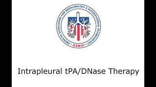 Intrapleural tPADNase Therapy [upl. by Anoblav]