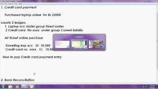 Automated bank reconciliation and credit card payment in tally [upl. by Grossman]